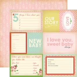    Our Story, Baby Mine - Girl, 30,5x30,5 , , Carta Bella 