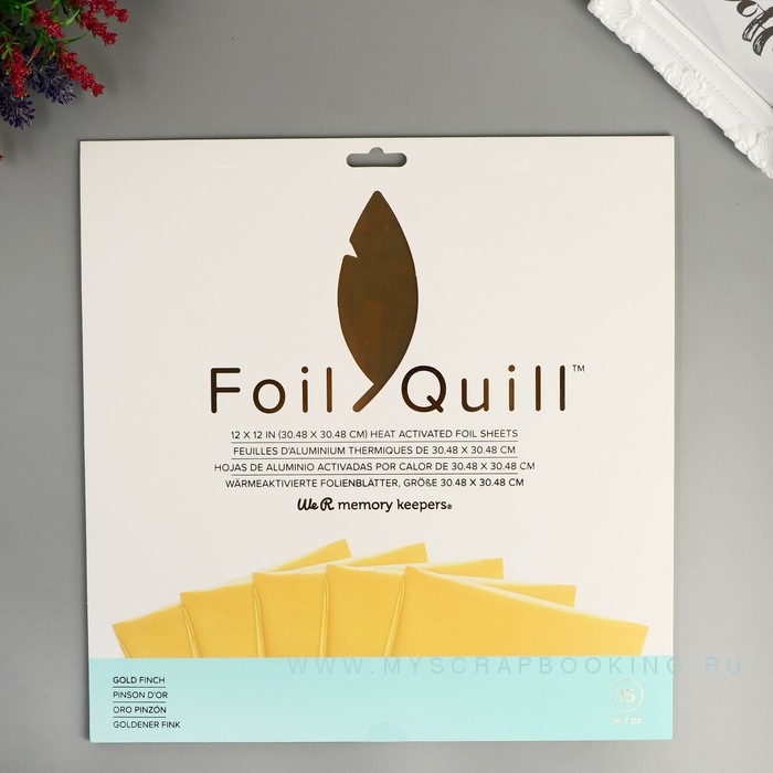    Foil Quill  Gold Finch, 30.5*30.5 , 1 