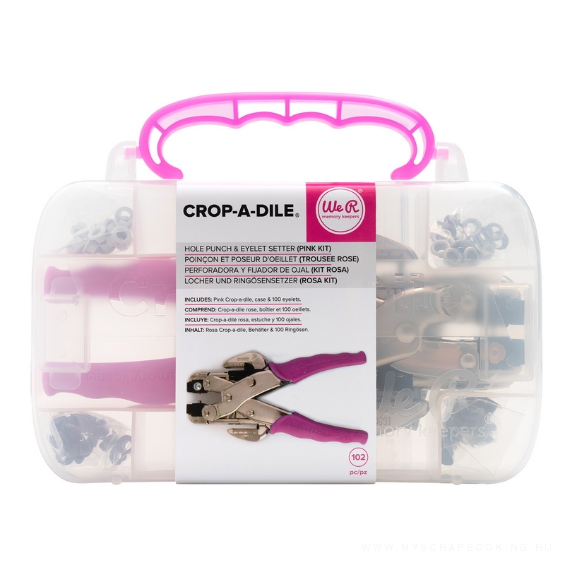   Crop-A-Dile Pink - Punch Kit   + 100 